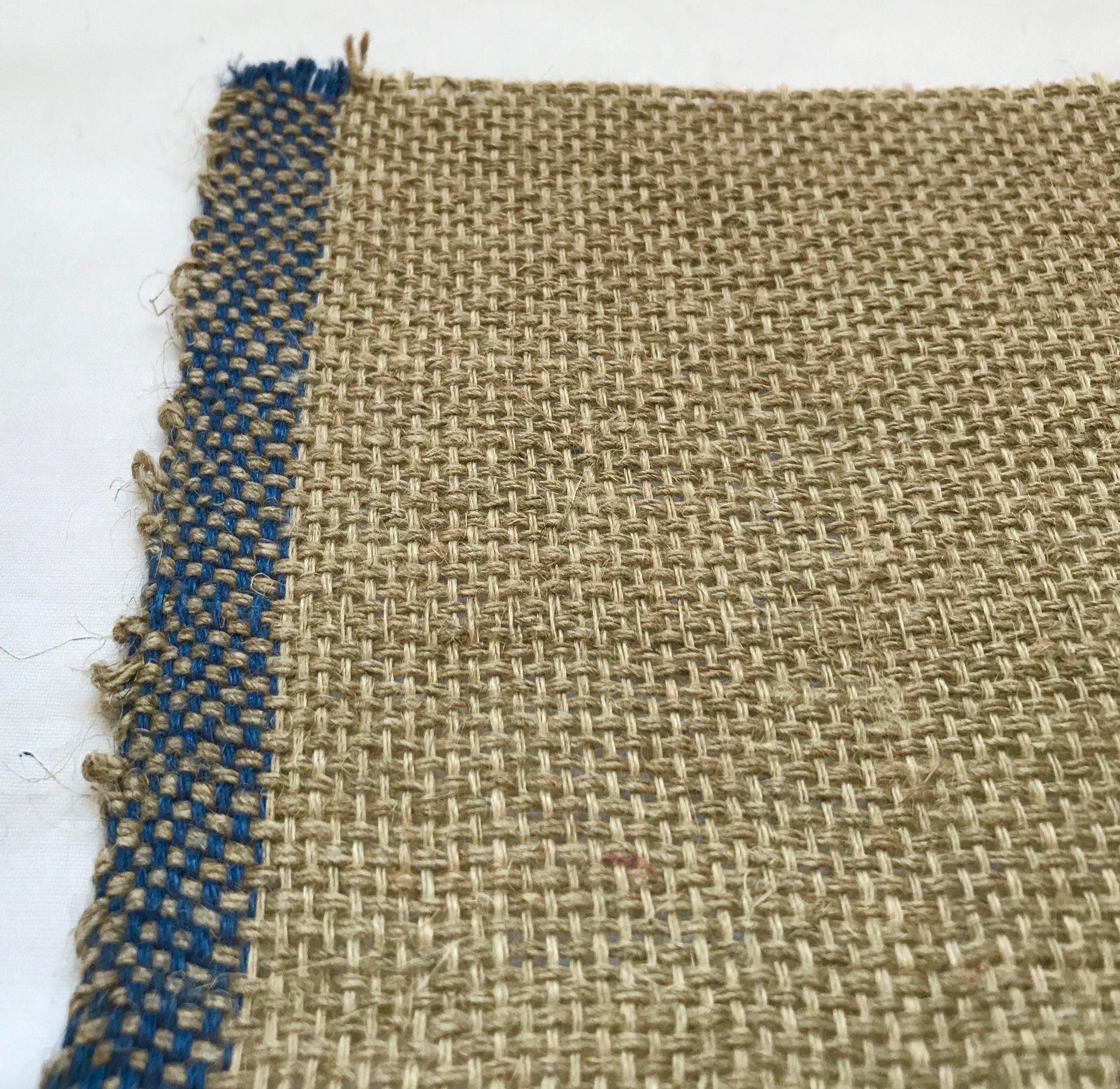 Handwoven Oatmeal flax weave