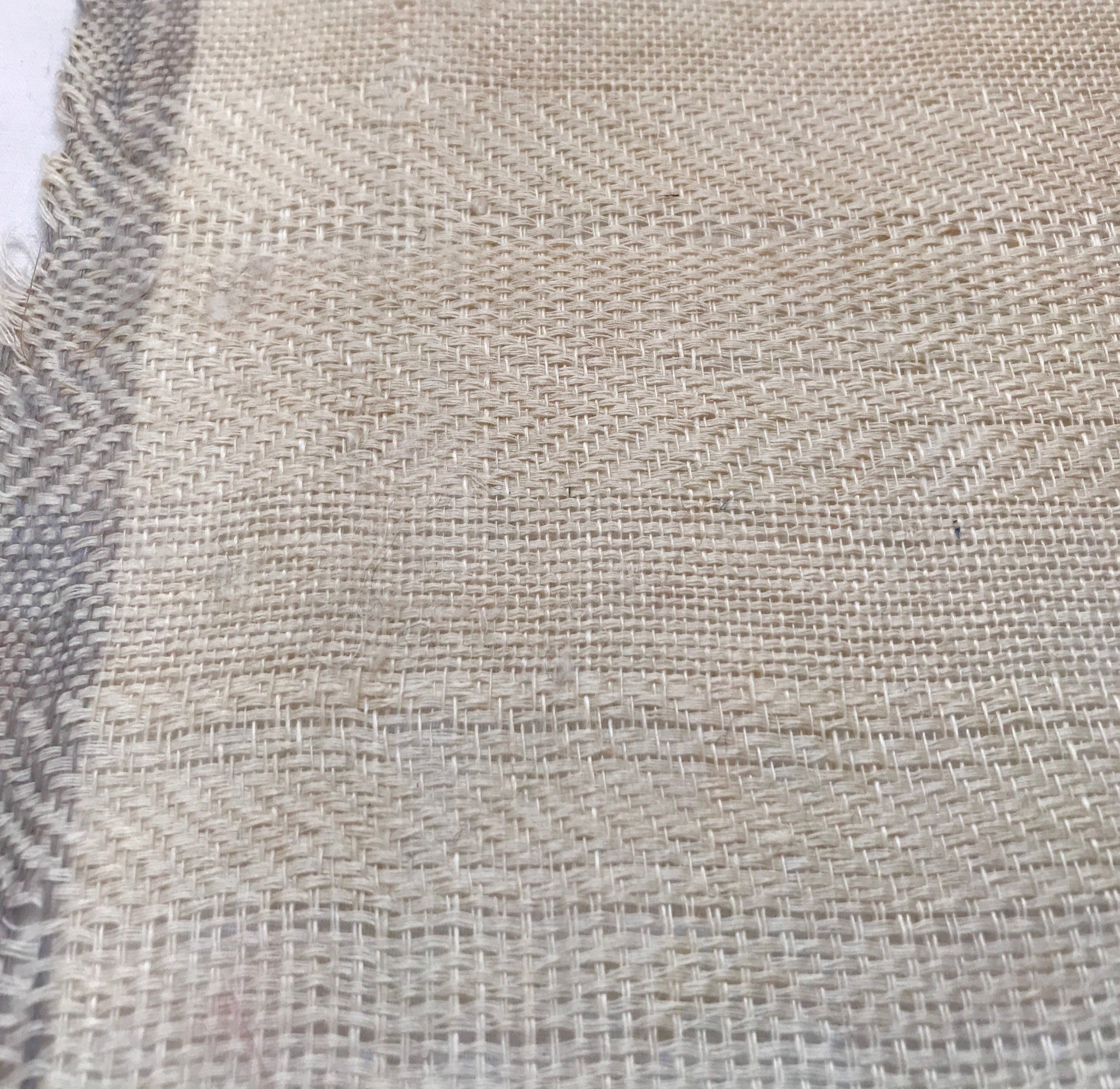 End of Line Handwoven Cream Herringbone